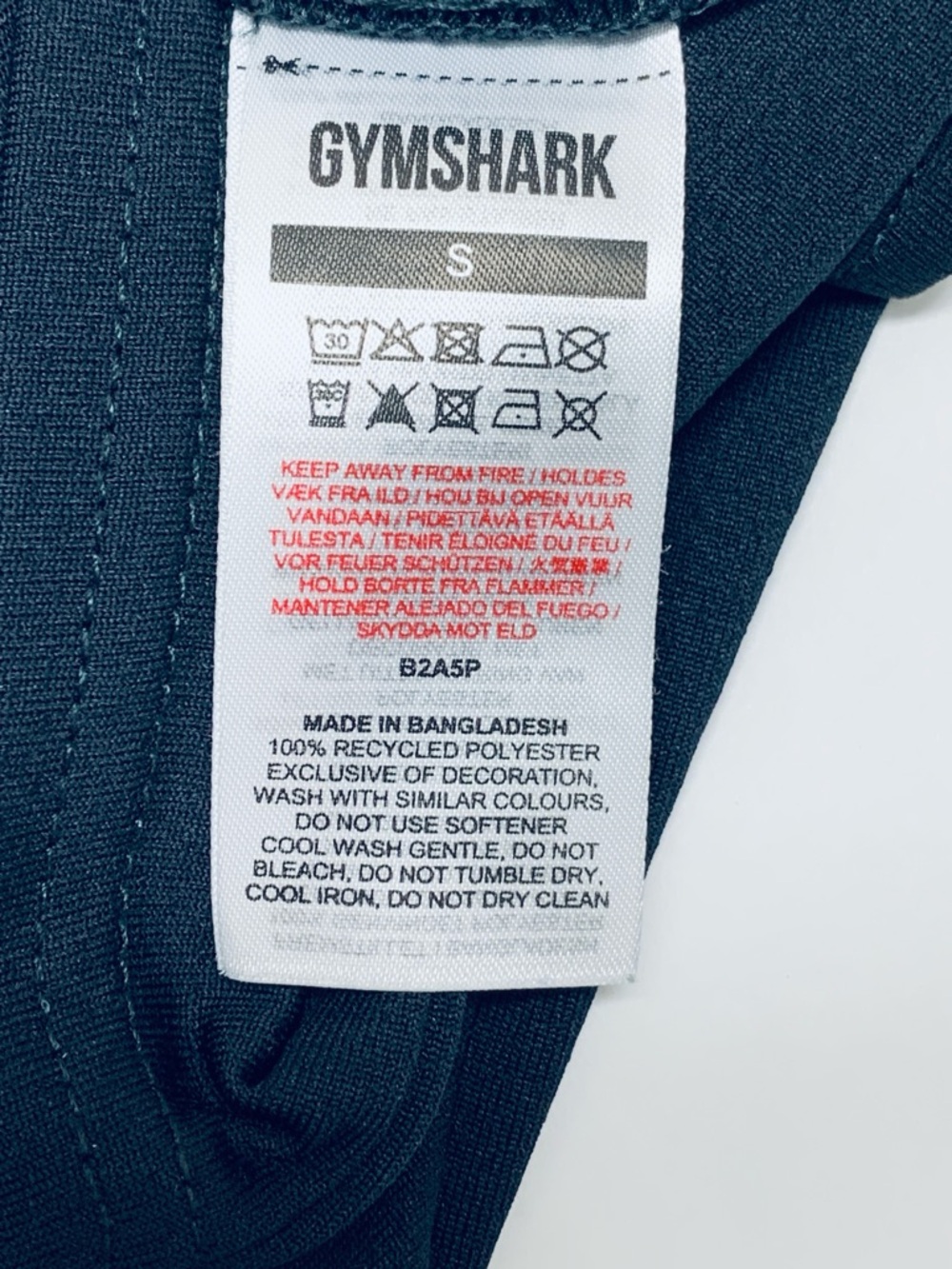 GYMSHARK Black Training Crop Muscle Tank Top Women’s Small - Picture 6 of 8